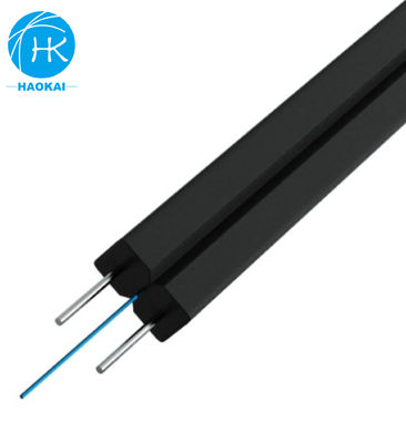 سلك الفولاذ LSZH FTTH قطرة كابل داخلي قطرة كابل الألياف الضوئية GJXH G657a1