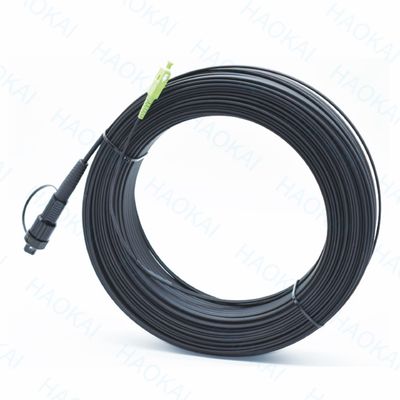 SC APC FTTA كابل الألياف الضوئية 5.0mm G657A2 LSZH 5M سلك التصحيح الأسود