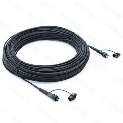 IP68 FTTX حل التصحيح الحبل FTTA كابل الألياف الخارجي المقاوم للماء SC APC LC