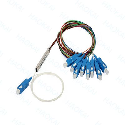 FTTH أنبوب الفولاذ المصغّر الألياف الضوئية الفاصل 1x16 PLC الفاصل مع SC UPC