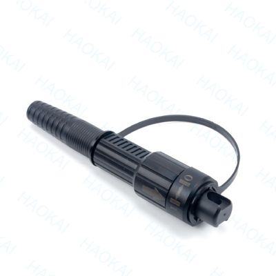 قبل الموصول FTTX الحل SC APC FTTA كابل الألياف الضوئية 5.0mm G657A2 LSZH 5M الأسود