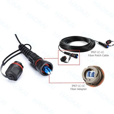 قبل الموصول FTTX الحل SC APC FTTA كابل الألياف الضوئية 5.0mm G657A2 LSZH 5M الأسود