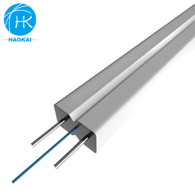 كابل FTTH داخلي للقطرة سلك فولاذي 1core 2core 4core كابل ألياف ضوئية ذات دعم