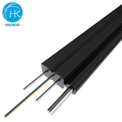 كابل FTTH للخارج سلك FRP 1core ذات الدعم الذاتي كابل الألياف الضوئية