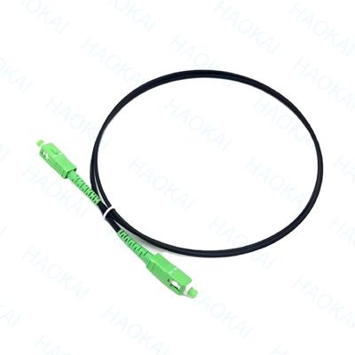 الشبكة FTTH ربط السلك الداخلي قطرة كابل الألياف SC APC 1core FRP سلك الفولاذ
