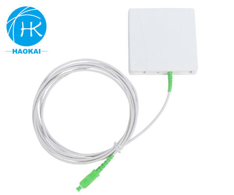 حائط نصب ميني FTTH عبارة عن صندوق إنهاء الألياف الضوئية SM PTO ATB صندوق مع ذيل الخنزير
