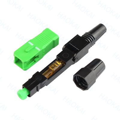SC APC Fiber Optic Fast Connector 55mm الطول Fiber Optic Quick Connector