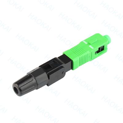 SC APC Quick Connector FTTH قطرة كابل الألياف الضوئية Fast Connector