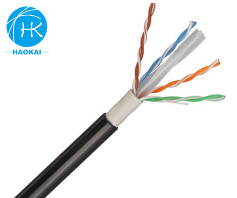 UTP CAT6 المقاومة للأشعة فوق البنفسجية كابل LAN خارجي كابل شبكة Cat6 Ethernet 300m