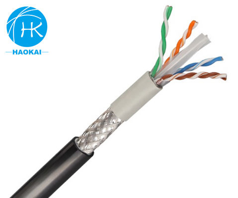 كابل الإنترنت ذو السترة المزدوجة SFTP CAT6 305m كابل LAN خارجي