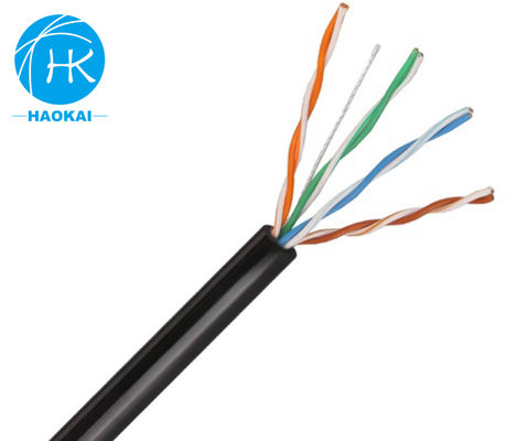 خارجية 2 أزواج لين كابل UTP CAT5E مع الرسول 4pr 24awg