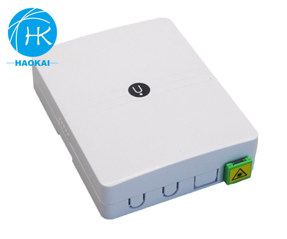 مربع ألياف الزجاج المثبت على الحائط 1port 2port ميني الصفحة الأمامية FTTH Box