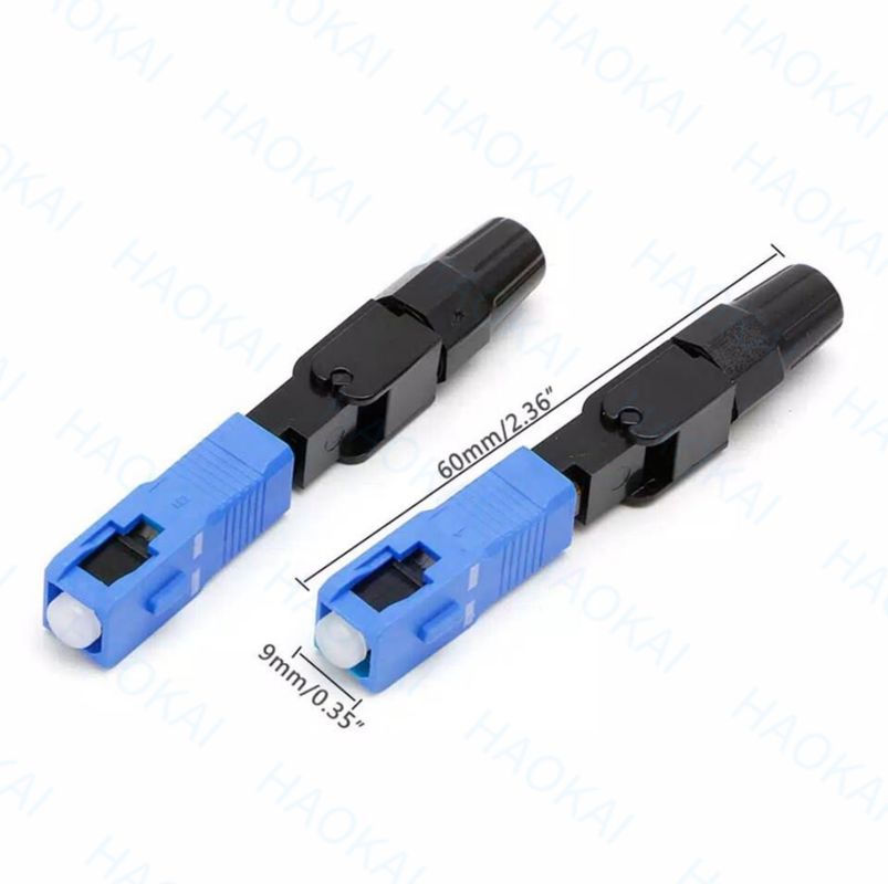 كابل قطرة FTTH الألياف الضوئية المتصل السريع الألياف SC UPC المتصل السريع